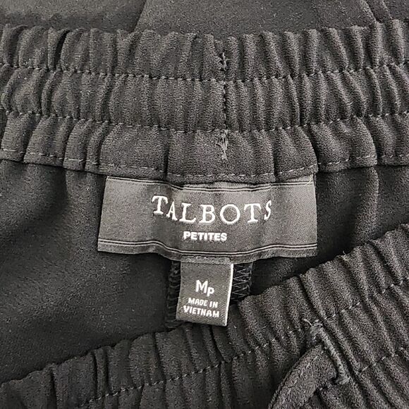Talbots Petites Women's Pants Size MP Drawstring Tapered Pull On Elastic Waist - Picture 8 of 9